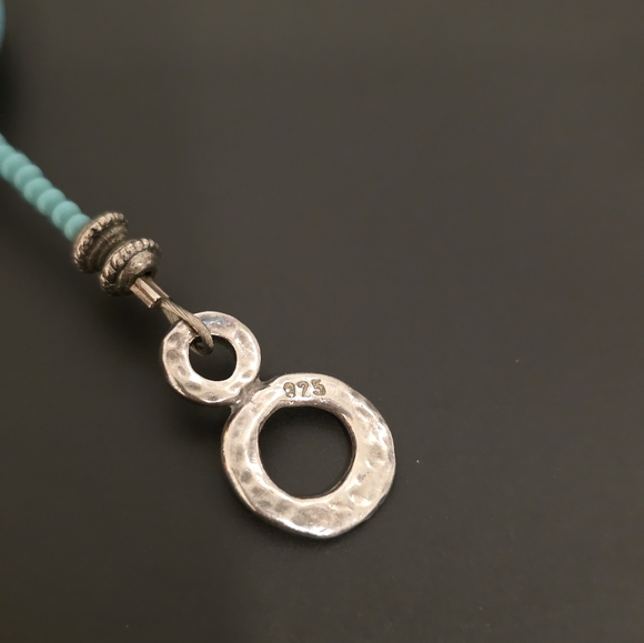 Kingman Turquoise 107 Grams Sterling Silver Vintage Hook Clasp - Picture 4 of 4